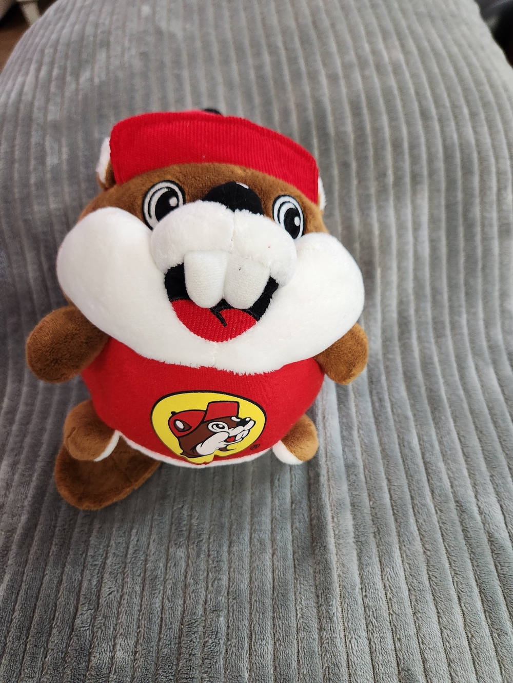 Jaag Buc-ees Bucees 7" Beaver Ball Round Plush Stuffed Animal Toy Red White